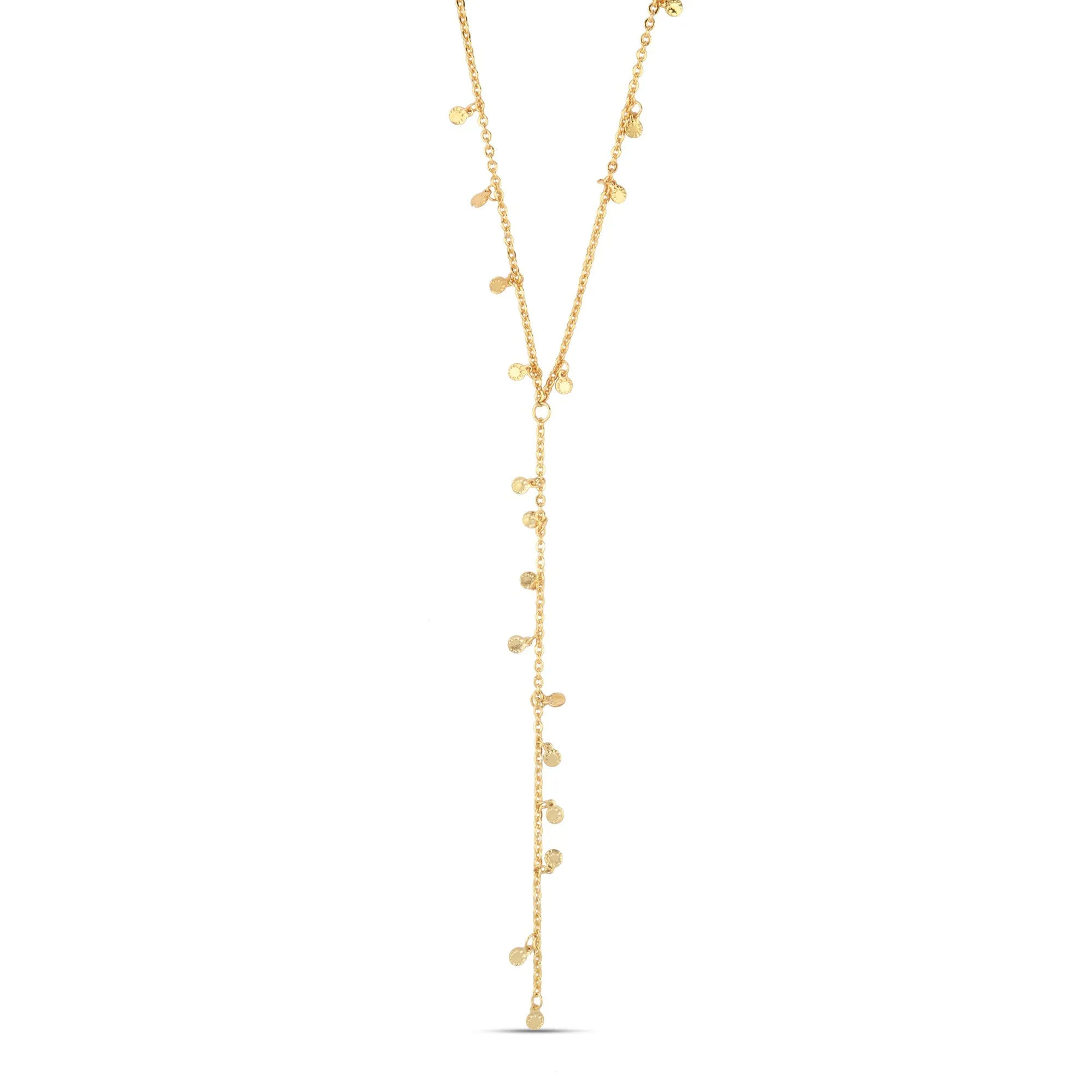 Accessorize London Women's Z Real Gold Plated Bobble Y-necklace