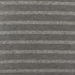 Ash Gray-Gray-Multi Stripe Baby French Terry Knit Fabric