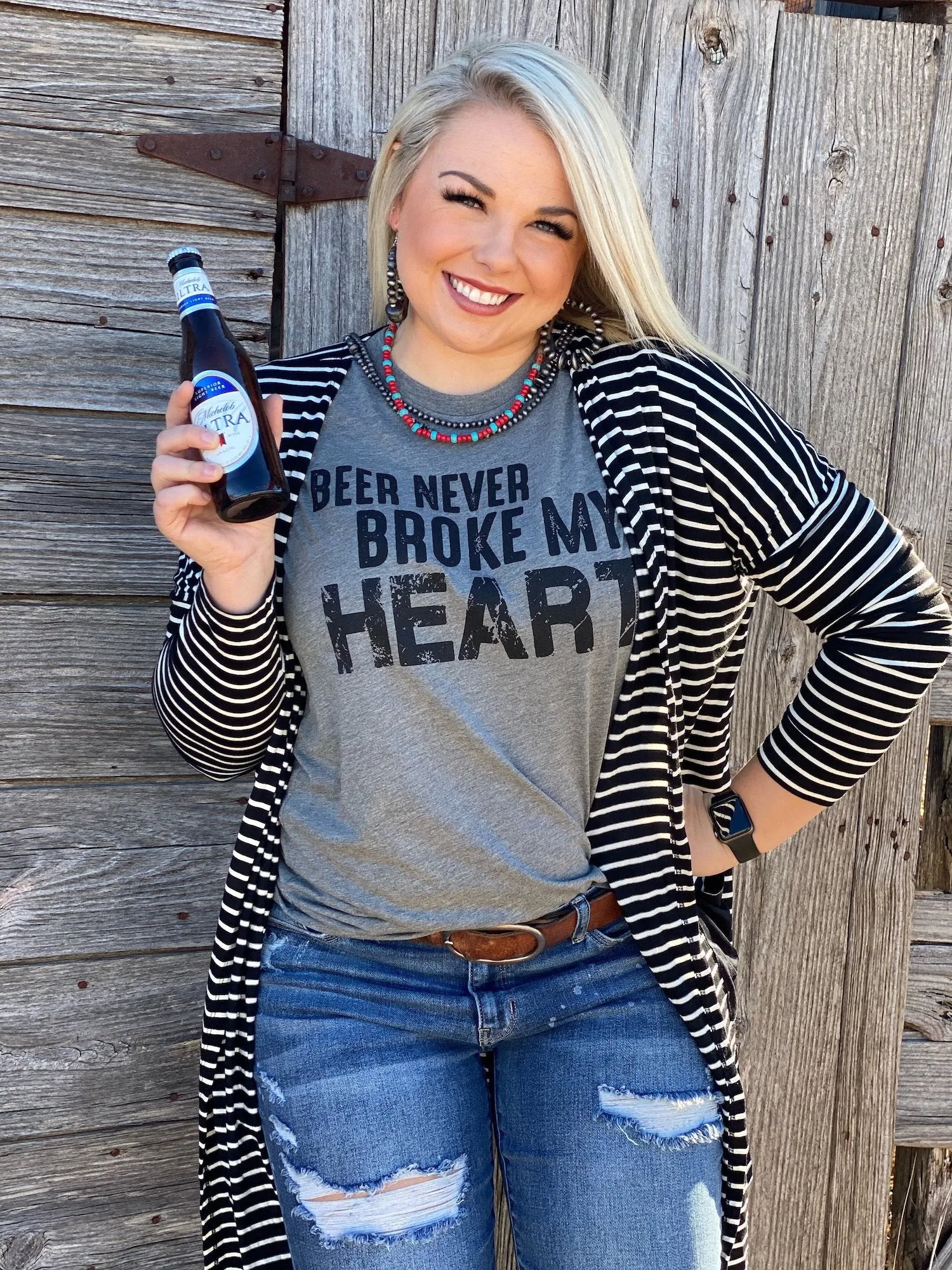 Beer Never Broke My Heart Tee by Texas True Threads