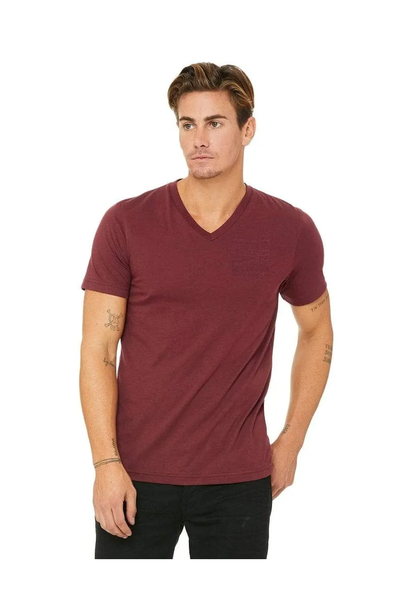 Bella Canvas 3415C: Unisex Triblend V-Neck T‑Shirt