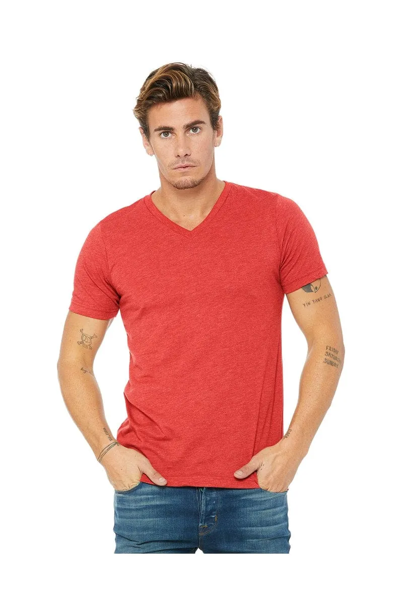 Bella Canvas 3415C: Unisex Triblend V-Neck T‑Shirt