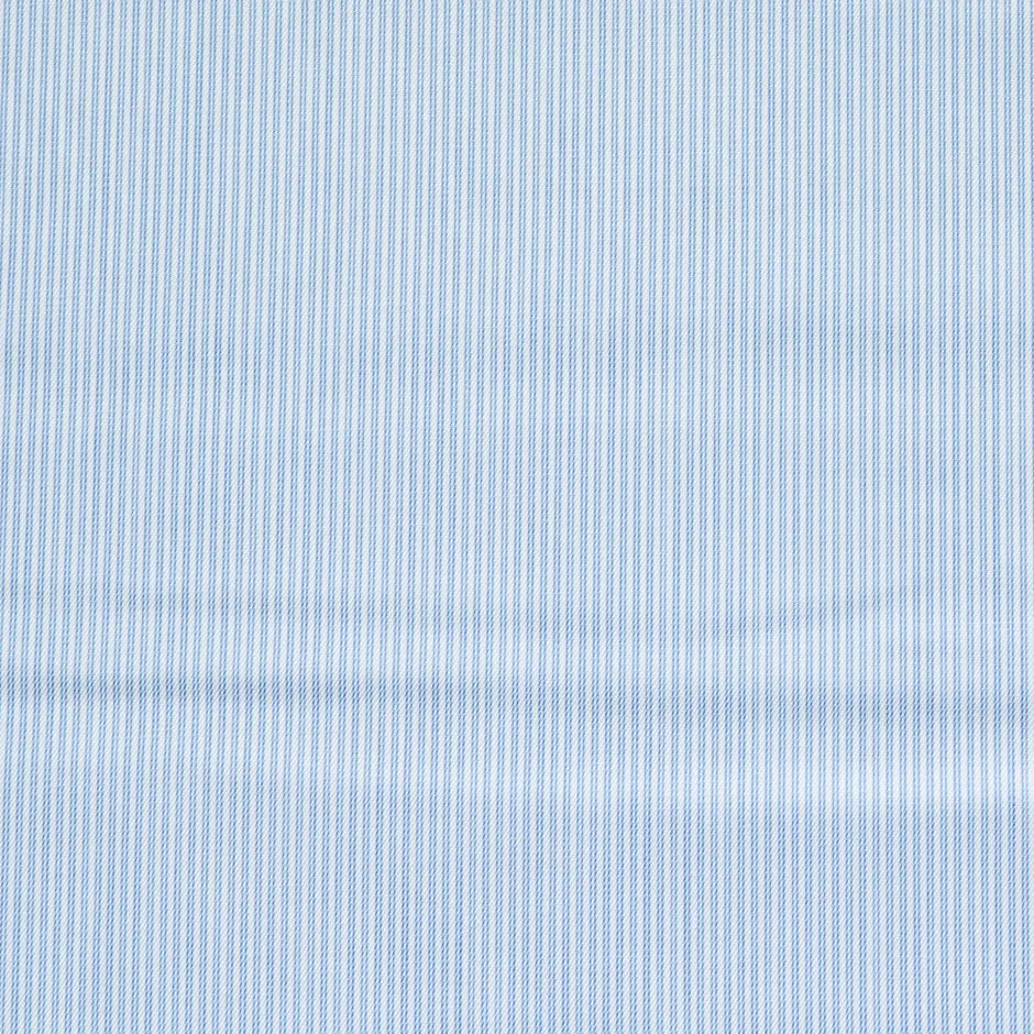 Blue Double Striped Superfine Shirting Cotton