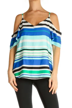 Blue Striped Top