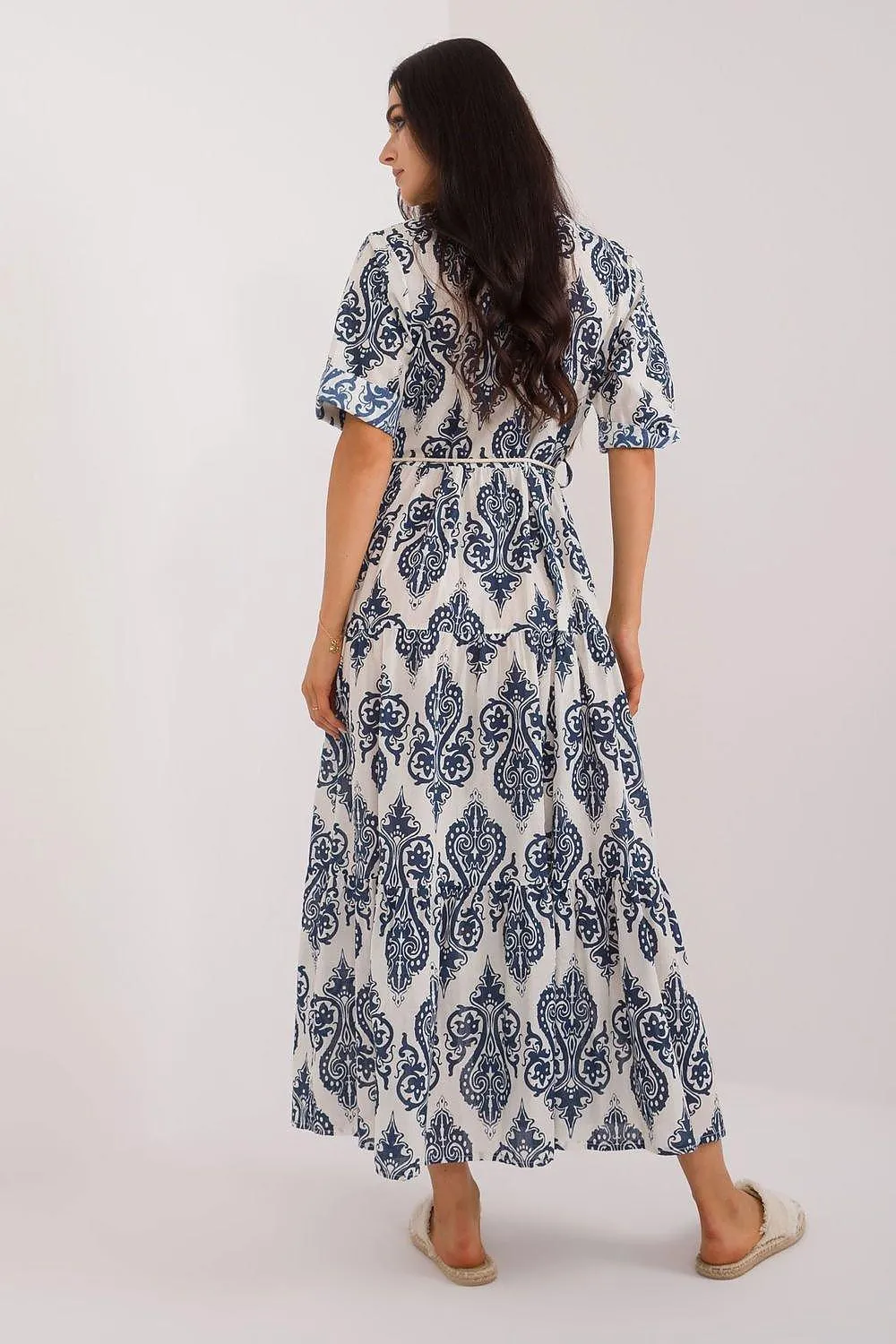 Bohemian Oasis Shirt Dress: Italian Summer Style