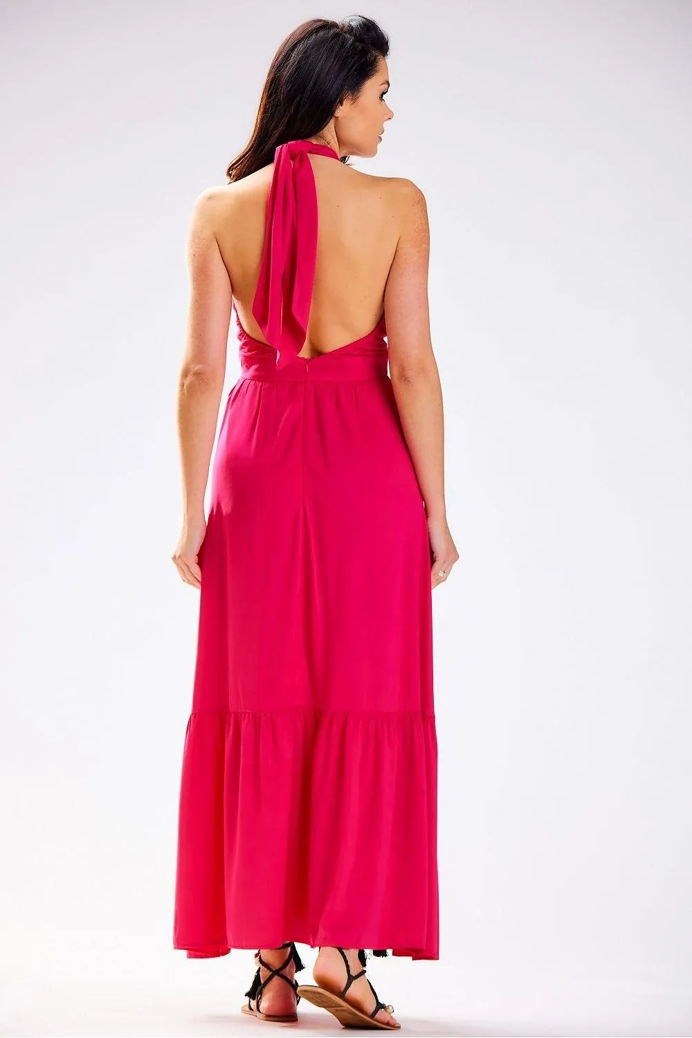 Bohemian Ruffle Elegance Maxi Dress