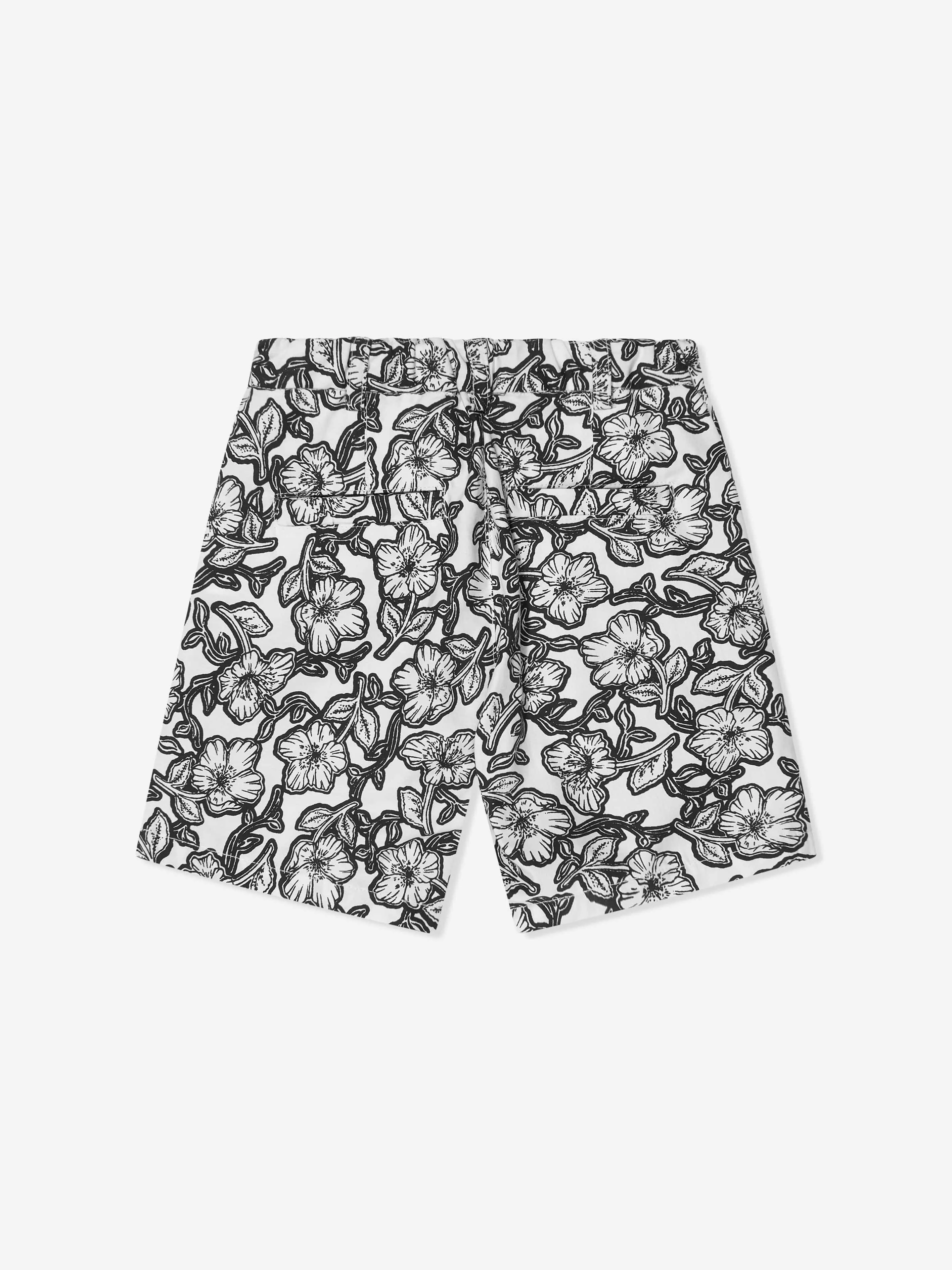 Bonpoint Baby Boys Floral Clovis Shorts in Black