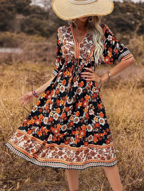 Buttercup Bohemian Floral Dress