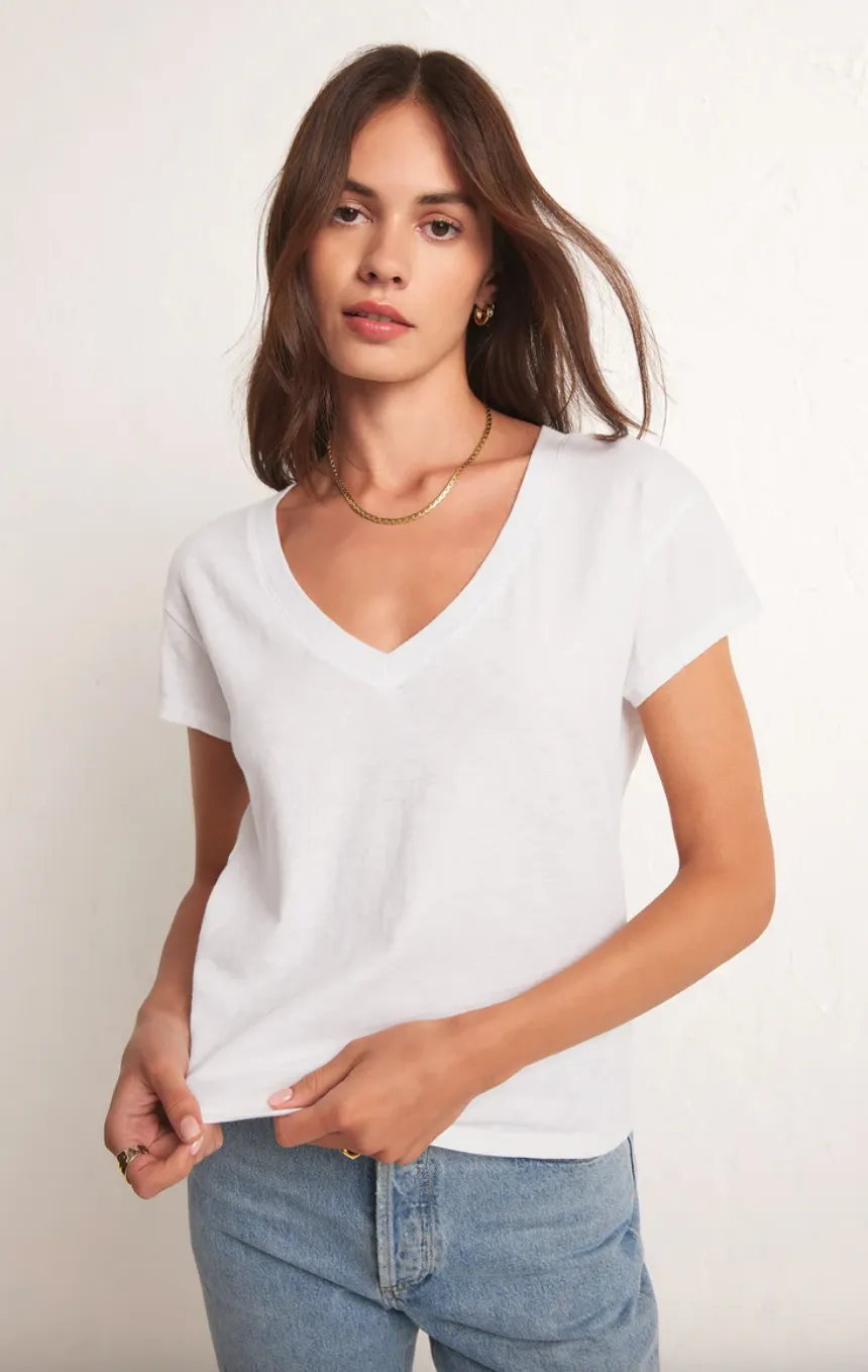 cassie modern v-neck tee