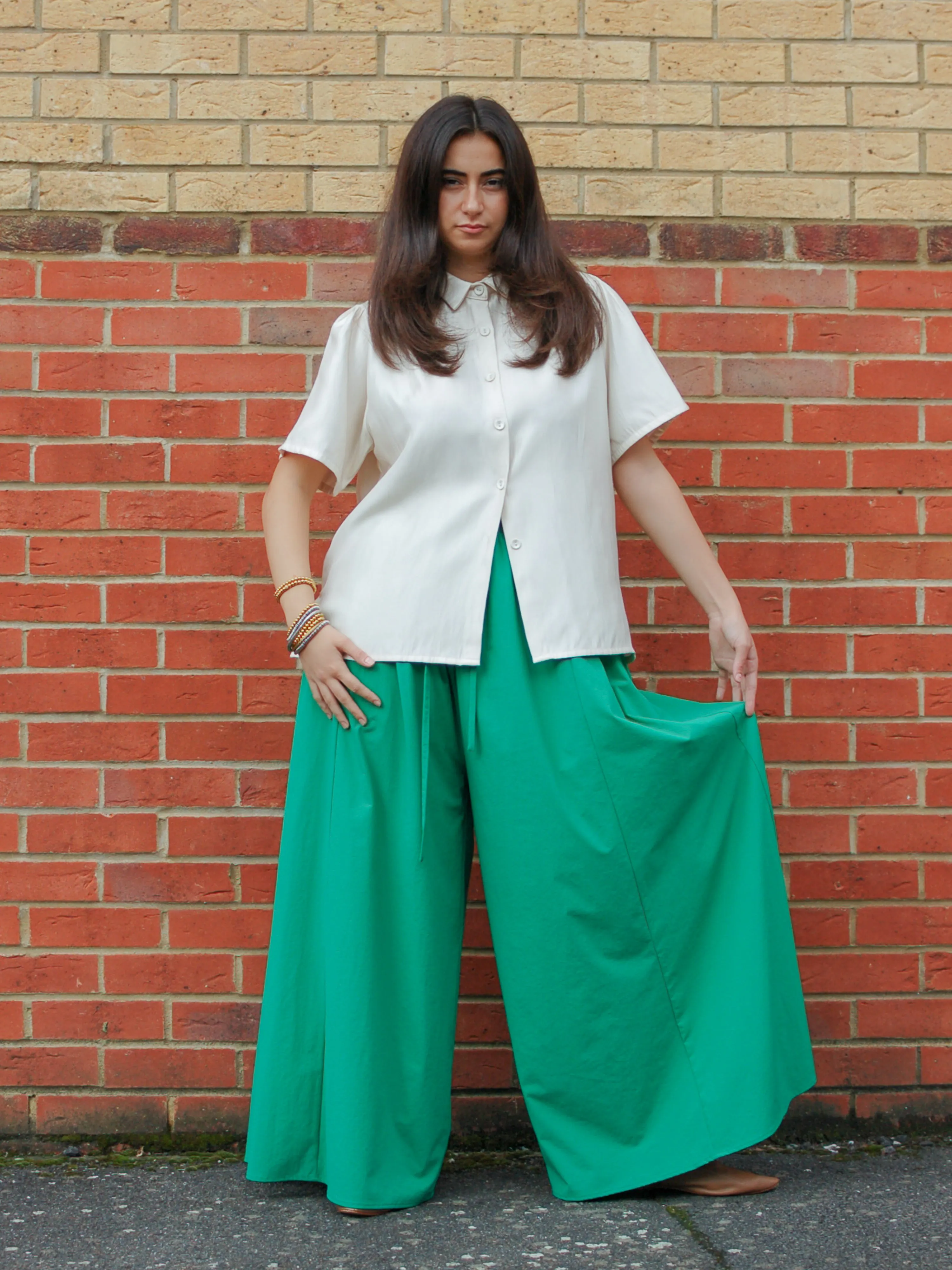 Charlie Green Palazzo Pants