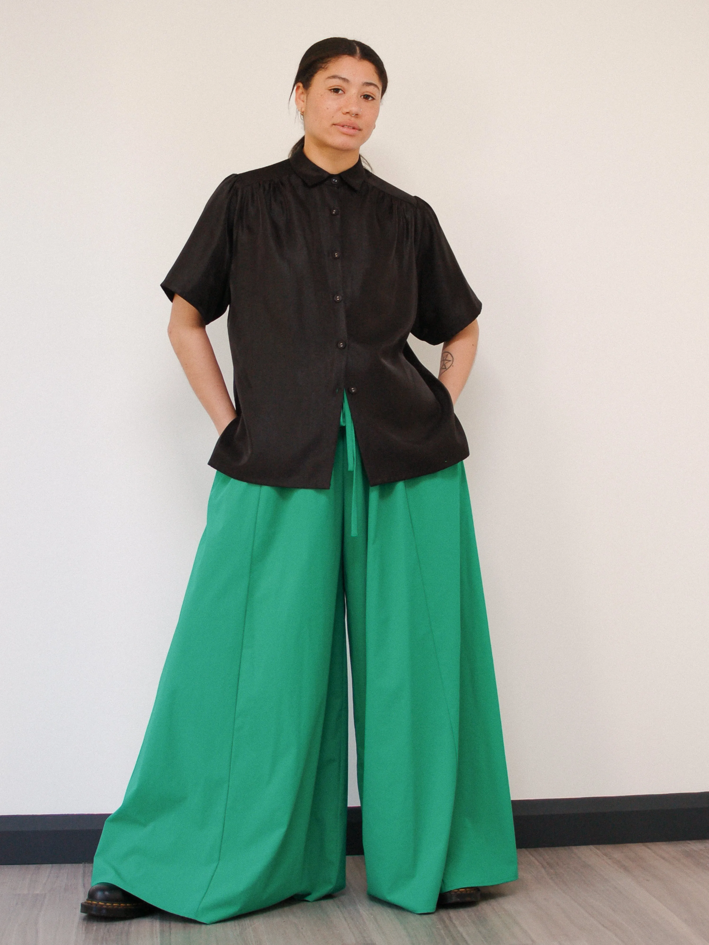 Charlie Green Palazzo Pants