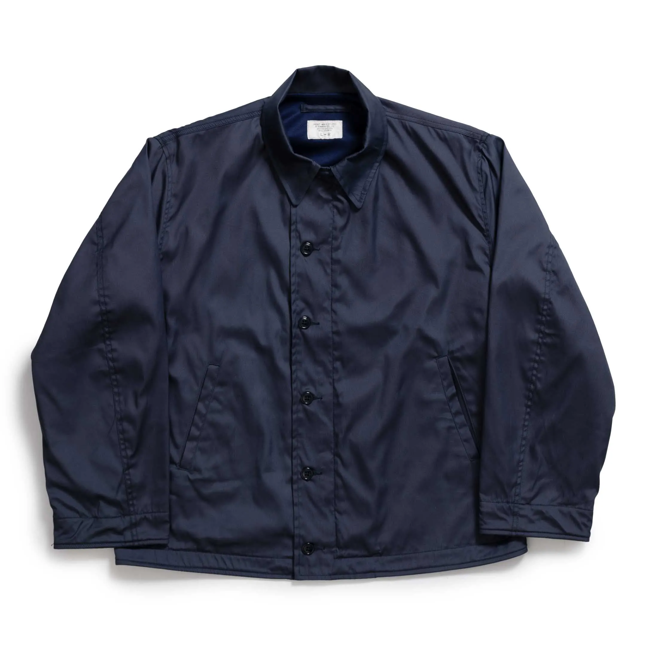 Der Sammler 1972 USN Utility Jacket Vintage Poplin Navy