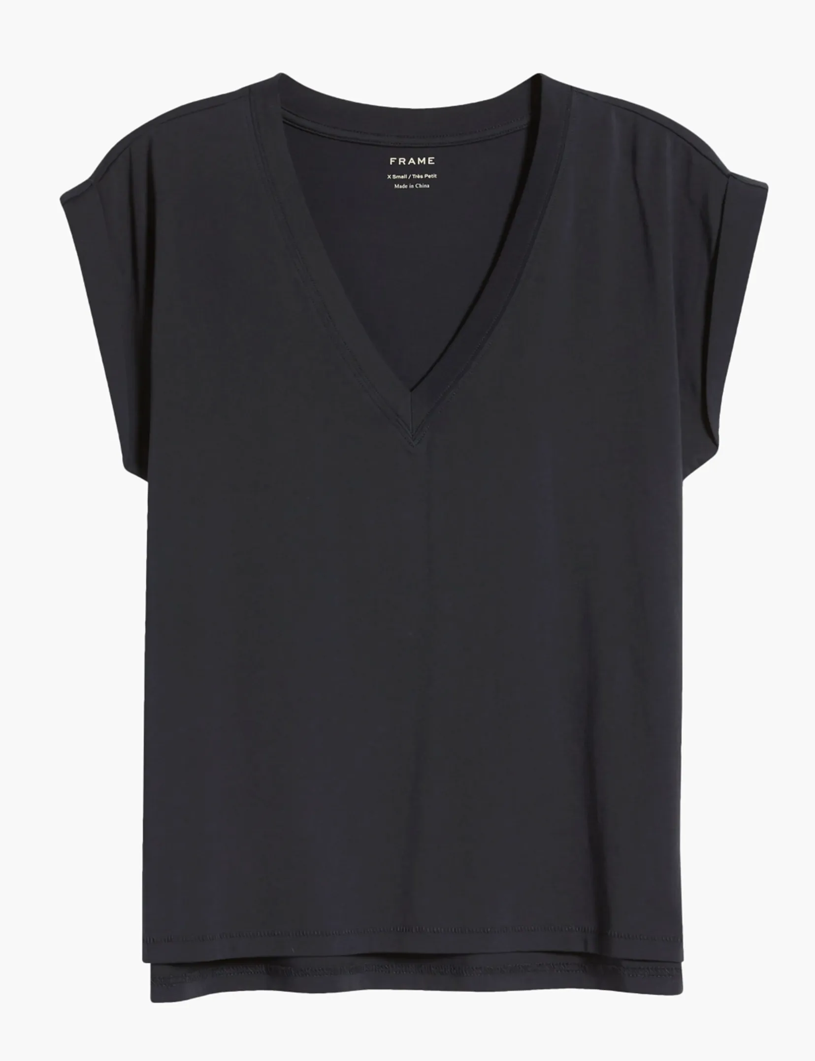 Easy V-Neck Tee, Navy