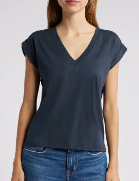 Easy V-Neck Tee, Navy