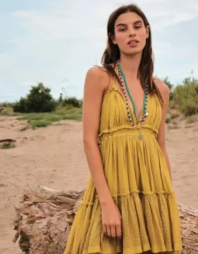 FashionSierra - 2024 Summer Deep V Sexy Beach Holiday Casual Boho Dress