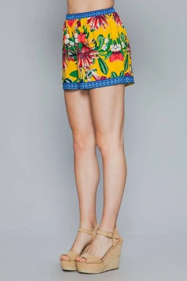 Floral Print Lounge Shorts