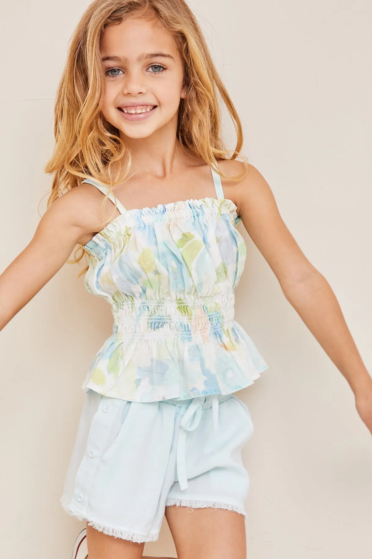 Girls Shirt Bella Dahl Floral Linen