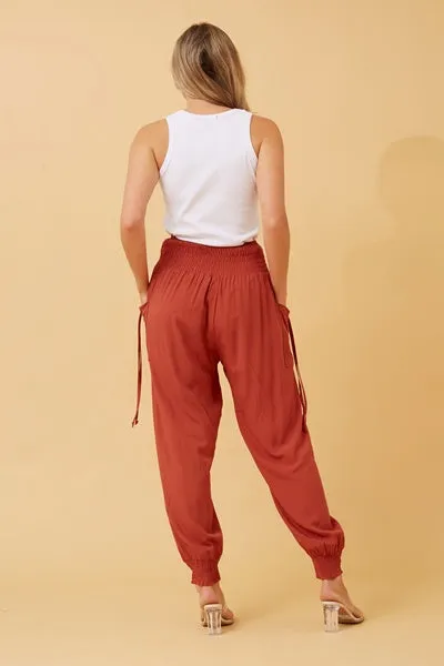 Harem Pants - Burnt Orange