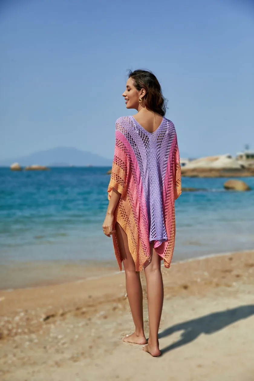 Hollow Knit Bikini Sunscreen Blouse