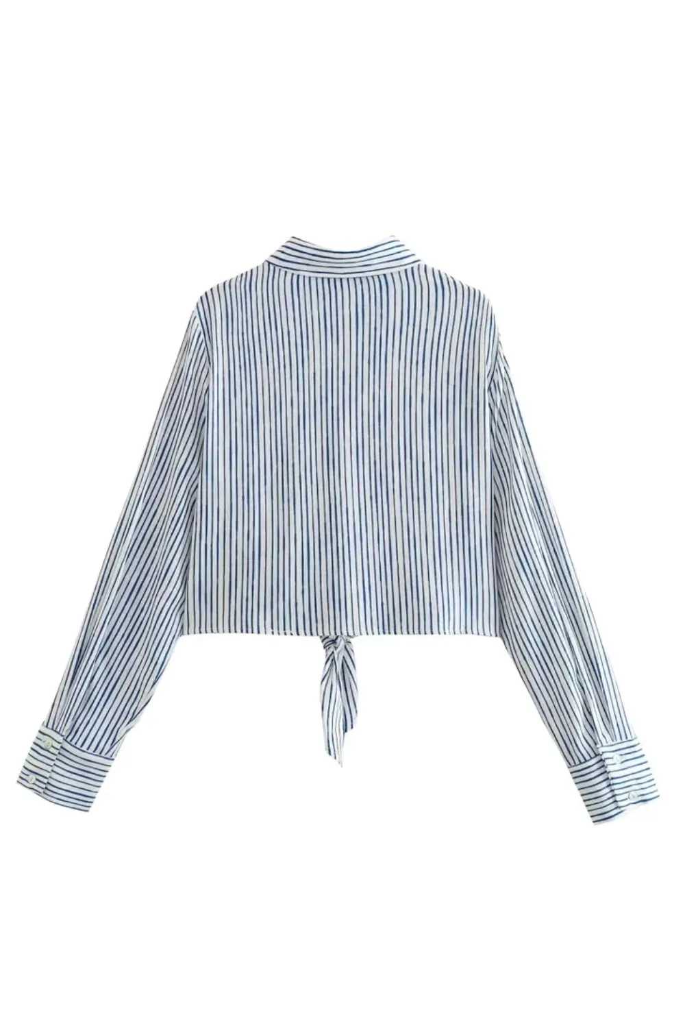 'Iris' Striped Knotted Shirt