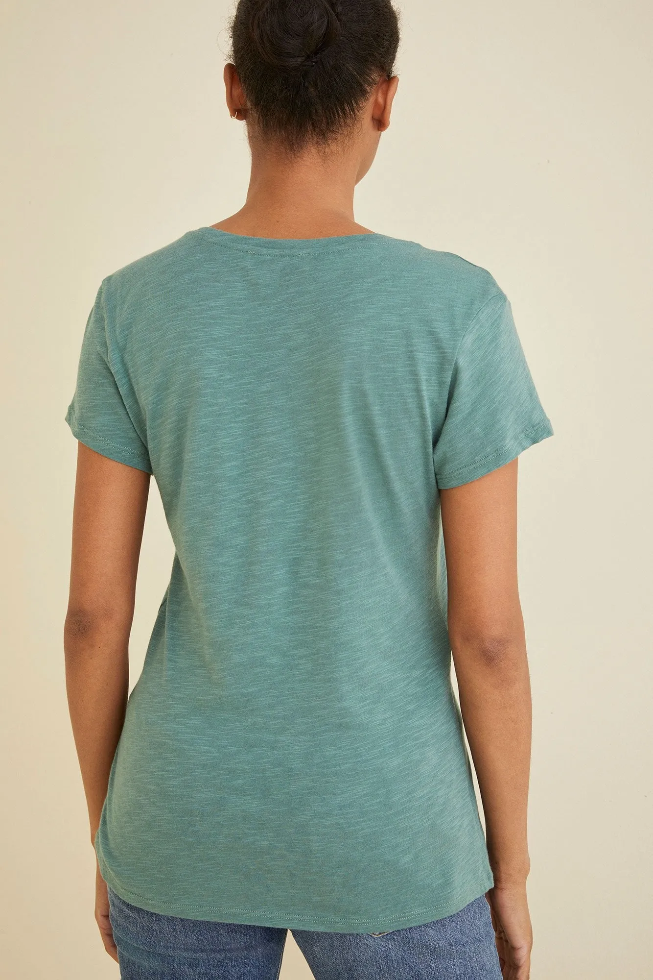 Joline V-Neck Slub Tee