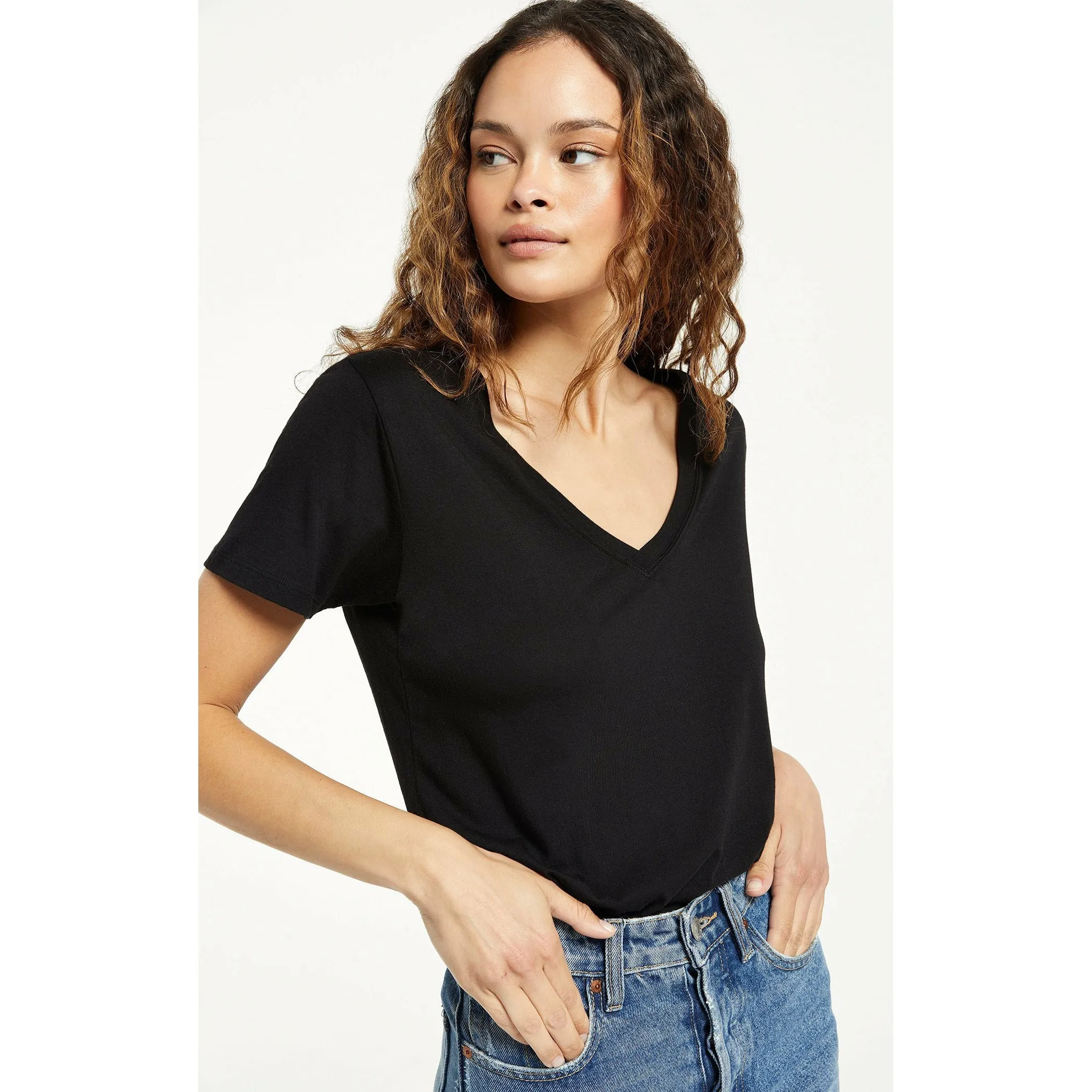 Kasey Modal V-Neck Tee