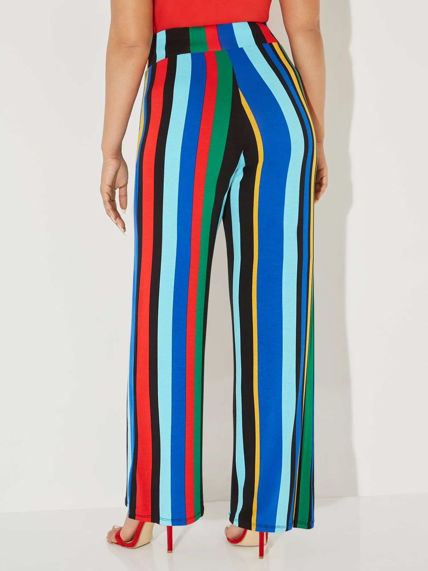 Multistripe Soft Palazzo Pant - NY&C Style System