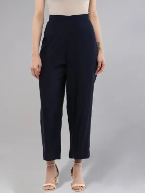 Navy Blue Palazzo Pants