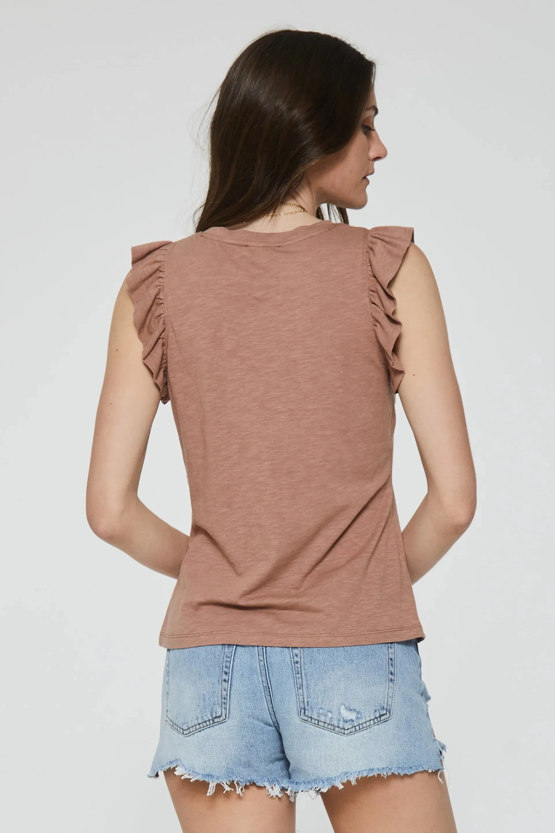 North Ruffle Trimmed Top