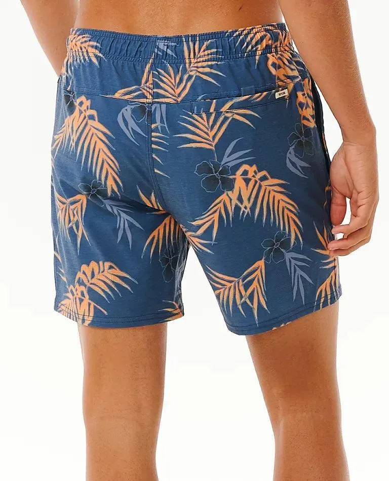 Rip Curl Surf Revival Floral Volley Short Washed Navy