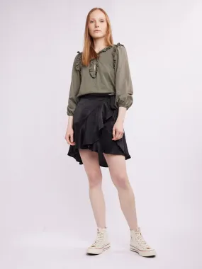 Rylee Mini Ruffle Button Tee