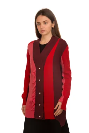 Sara Navon Color-Block Cardigan