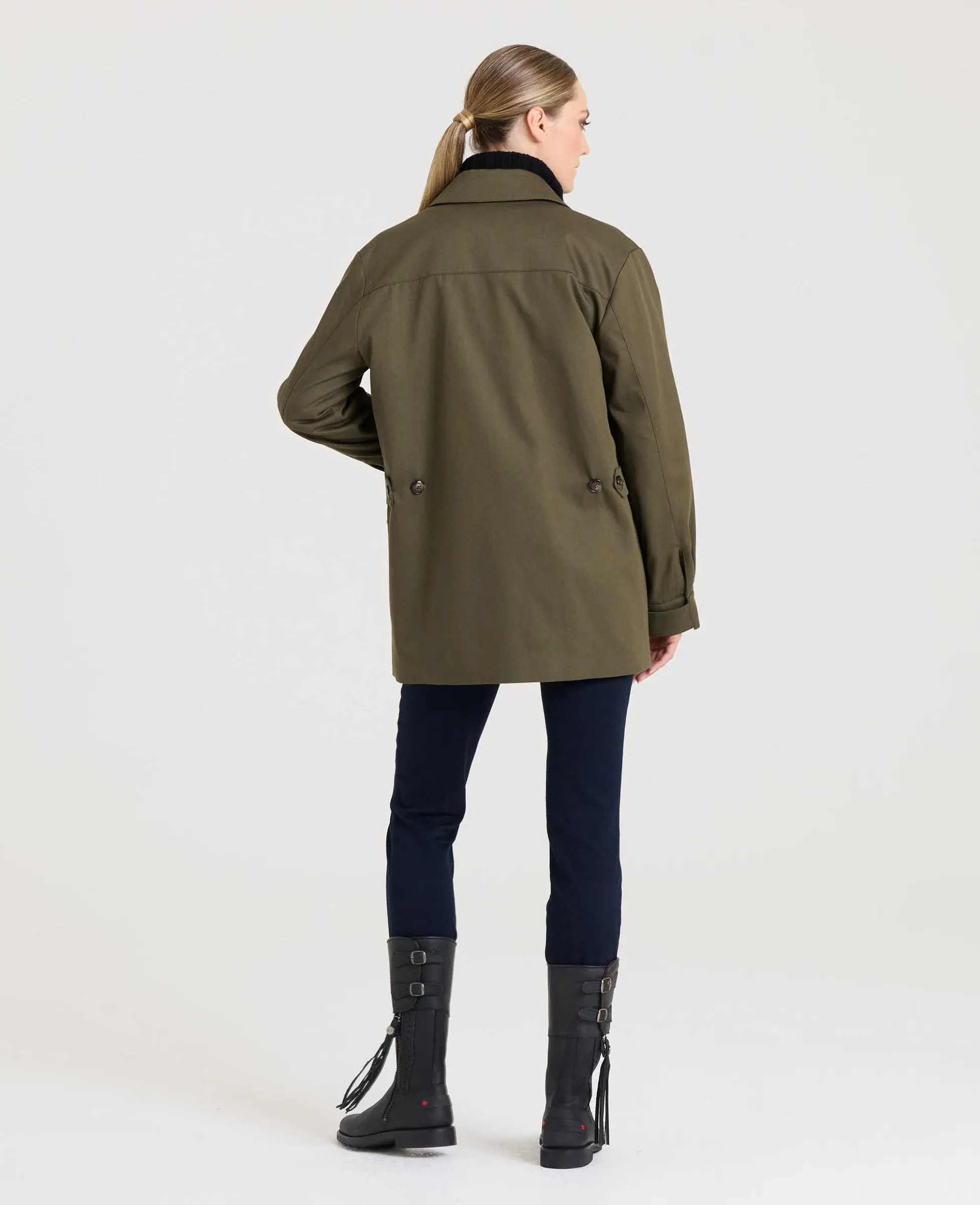 Sarah Utility Cotton Twill Jacket