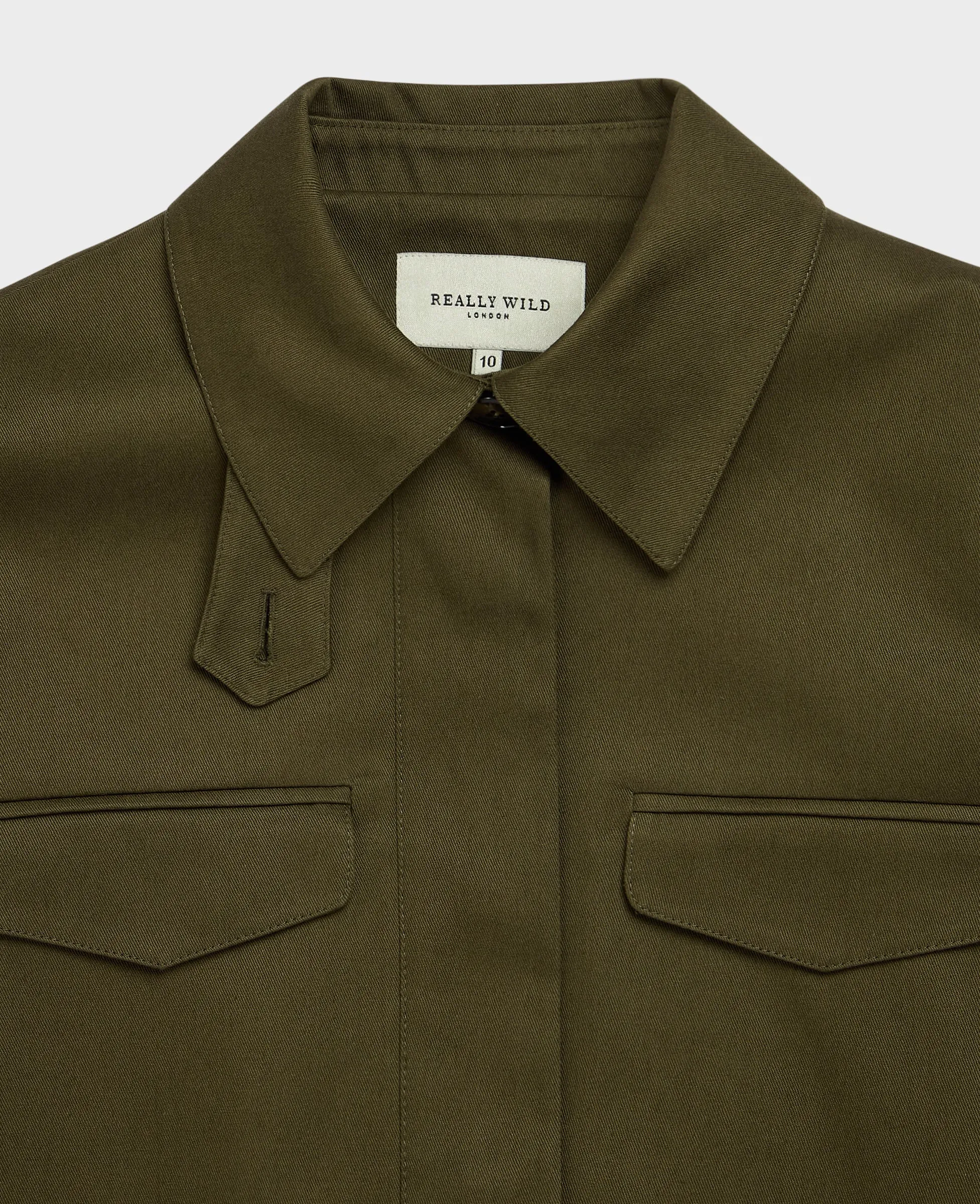 Sarah Utility Cotton Twill Jacket