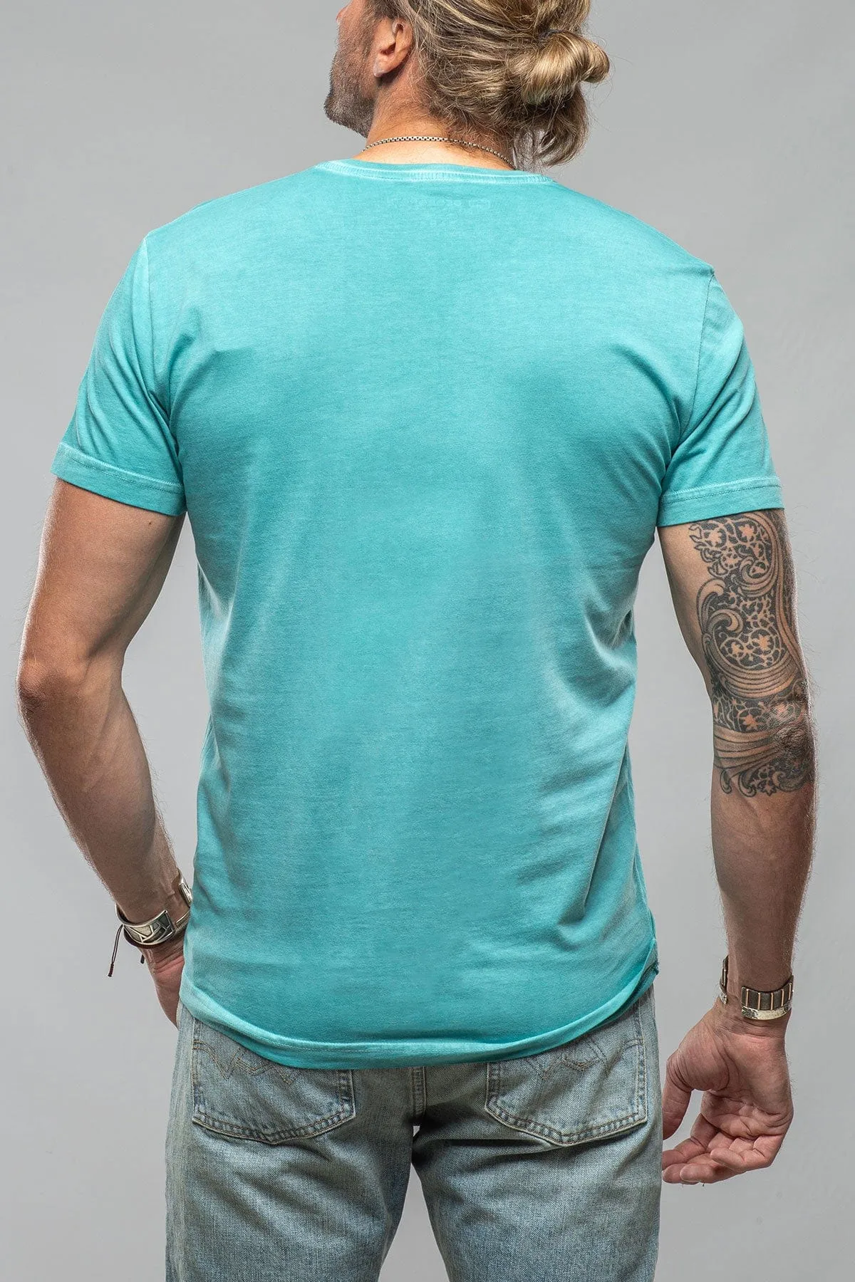 Siena Cotton V Neck In Mint