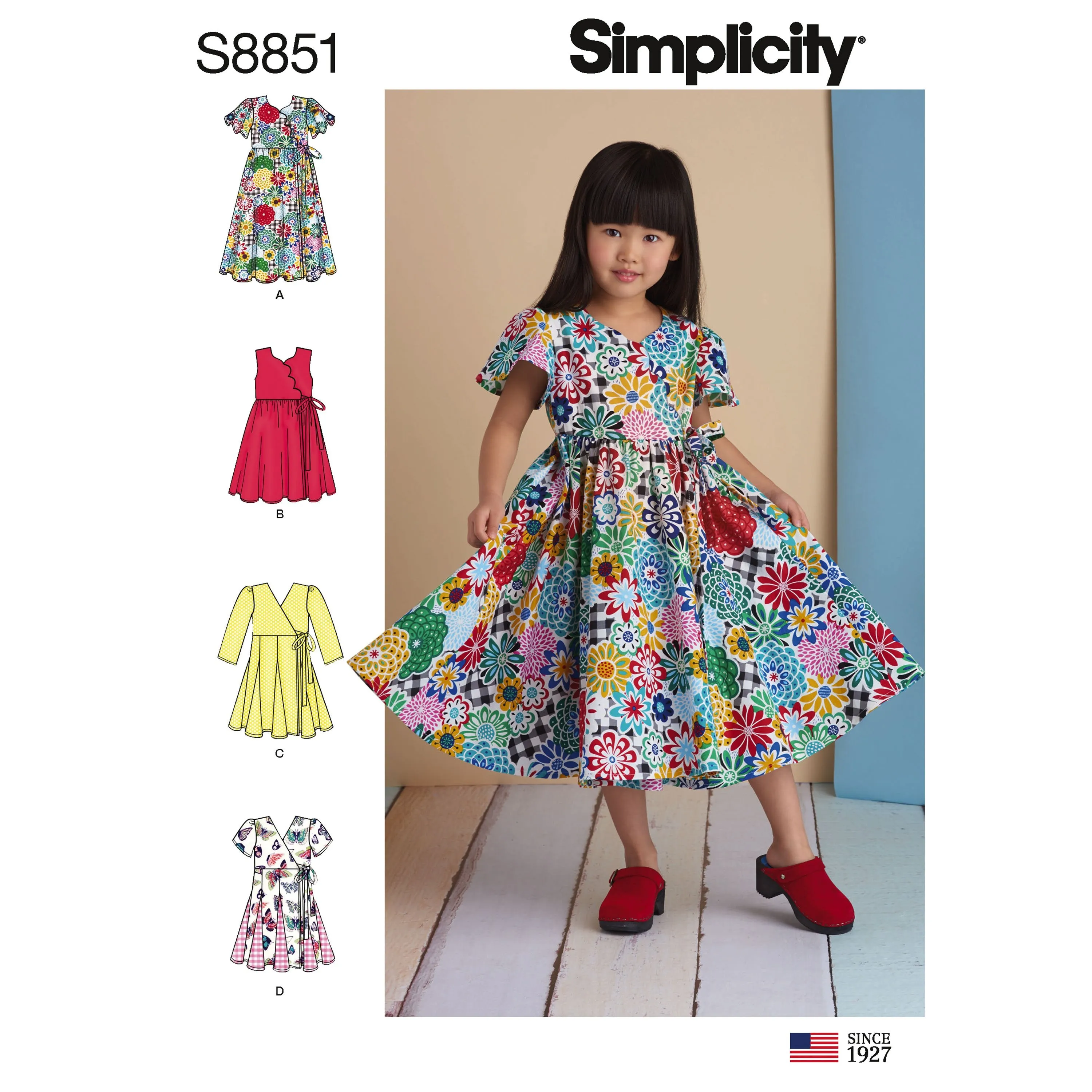 Simplicity Pattern 8851 Child's Dresses Sewing Pattern