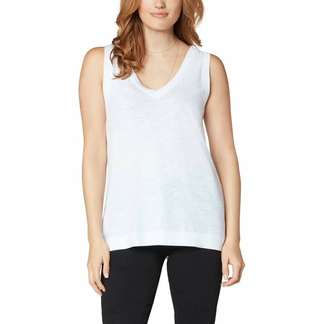 Sleeveless V-Neck Knit Tee