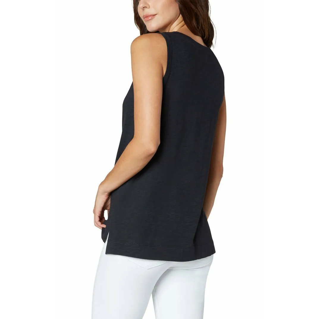 Sleeveless V-Neck Knit Tee