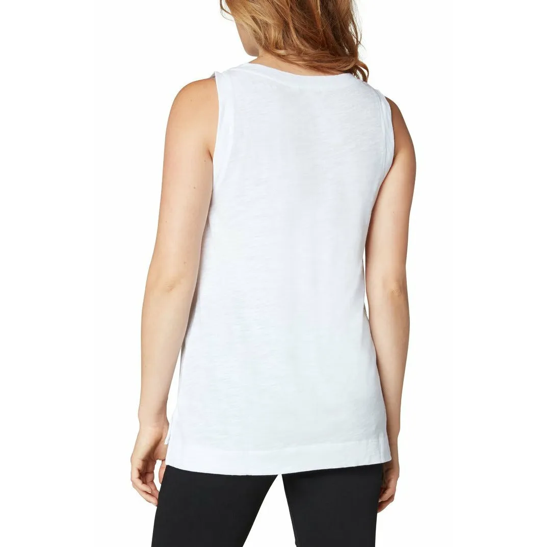 Sleeveless V-Neck Knit Tee