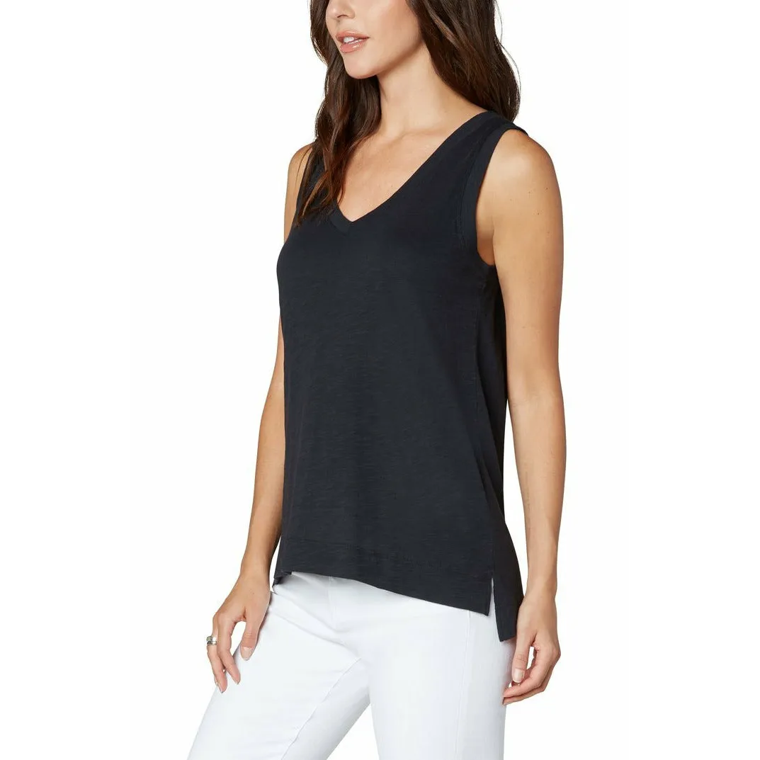 Sleeveless V-Neck Knit Tee