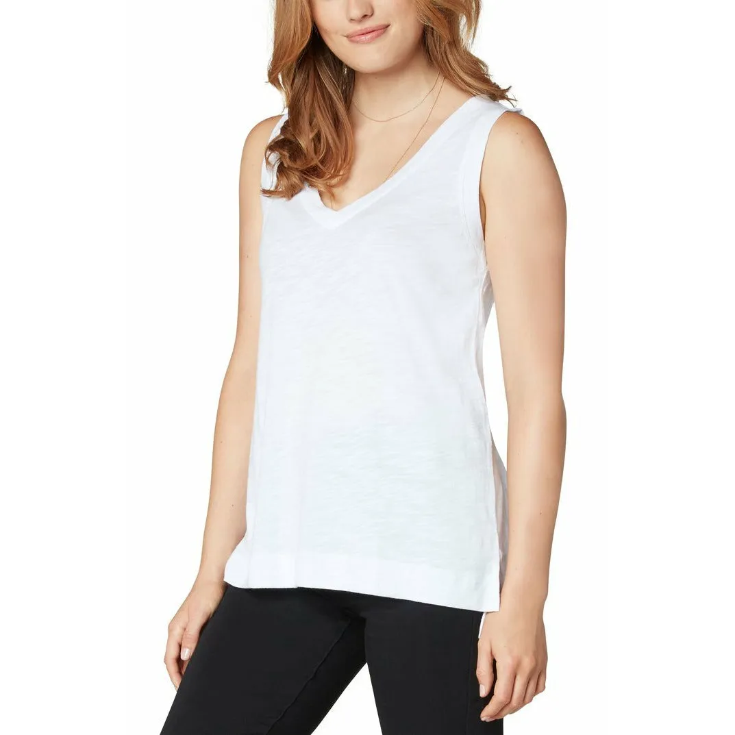 Sleeveless V-Neck Knit Tee