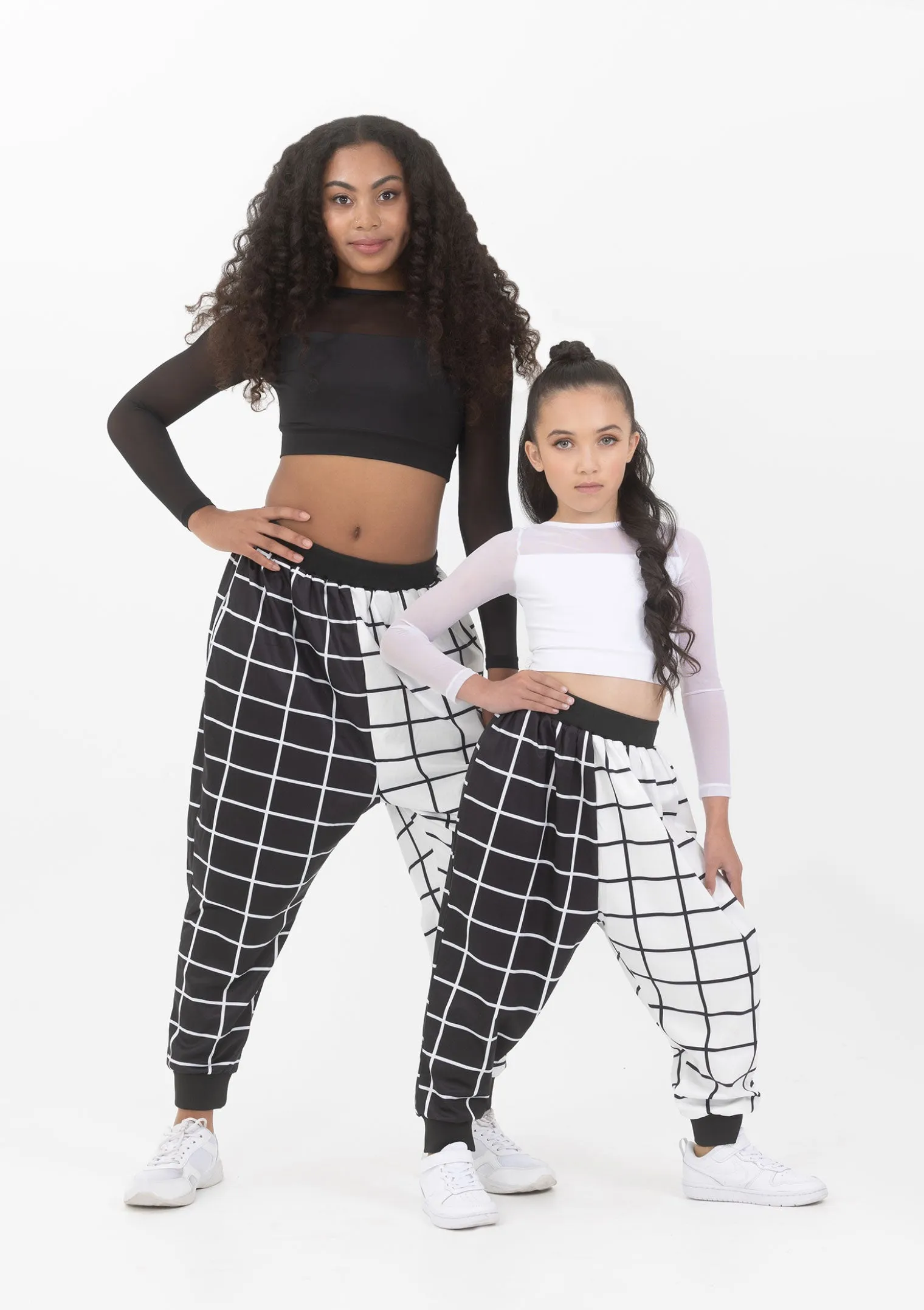 Studio 7 Geo Print Harem Pants | White