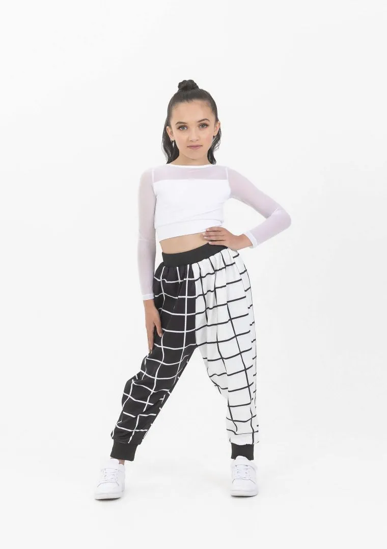 Studio 7 Geo Print Harem Pants | White