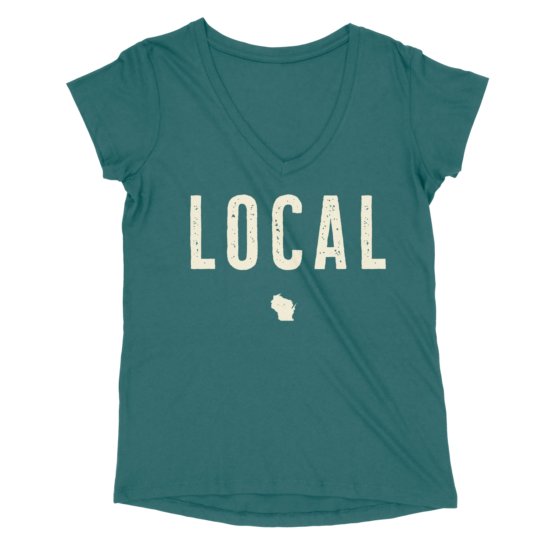 Wisconsin Local Women’s Tri V-Neck Tee