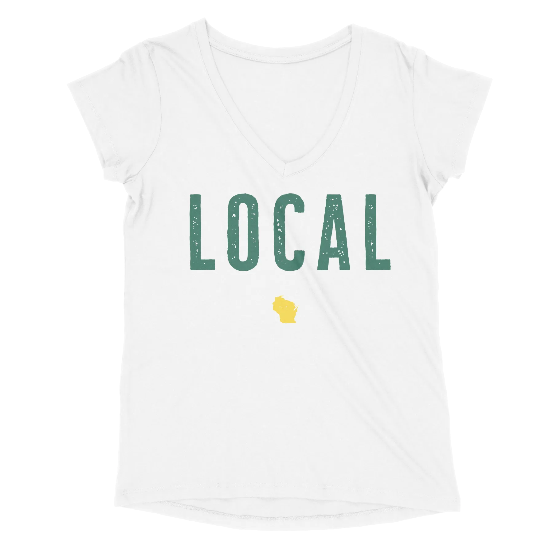 Wisconsin Local Women’s Tri V-Neck Tee