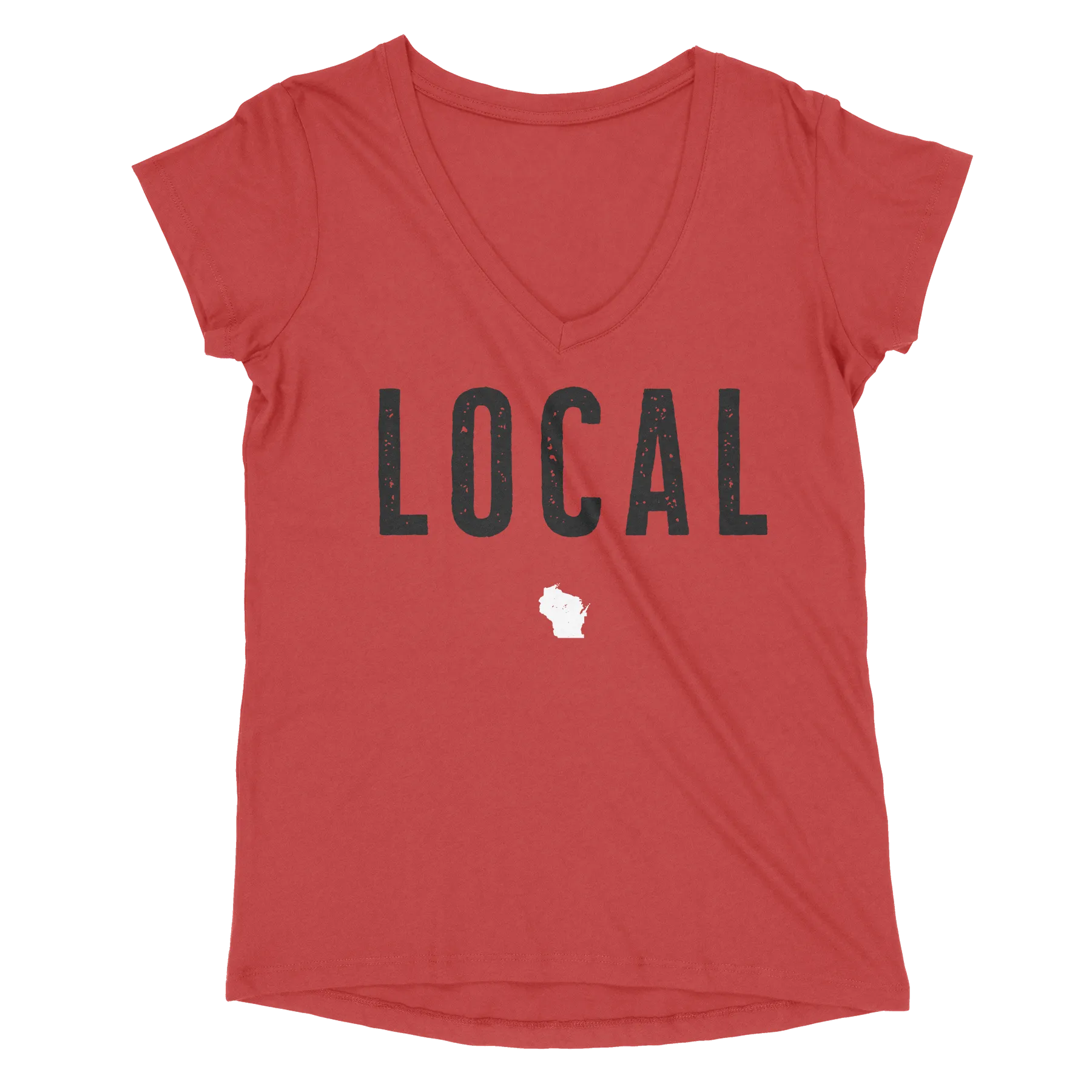 Wisconsin Local Women’s Tri V-Neck Tee